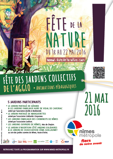 Affiche fete jardin coll